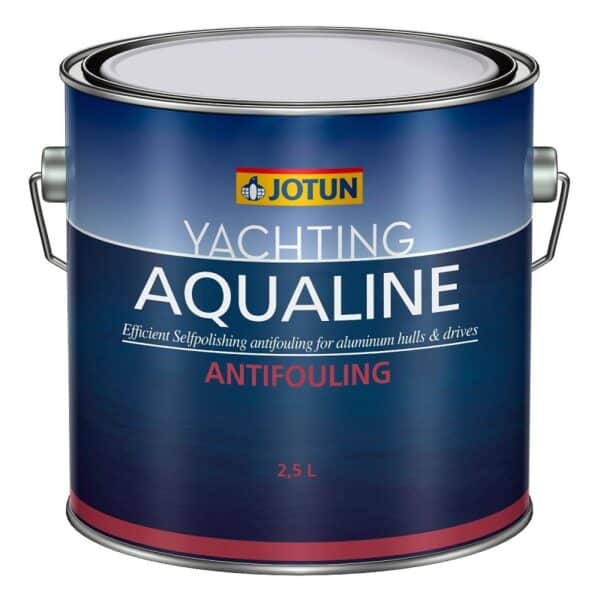 Jotun Aqualine Sort selvpolerende bunnstoff for lettmettall 2,5 liter