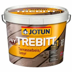 Jotun Trebitt Terrassebeis Vannbasert Ferdigfarger 3 liter