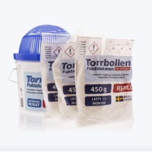 TORRBOLLEN – FUKTFJERNER PÅ BOKS