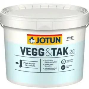 VEGG OG TAK HVIT 9L JOTUN