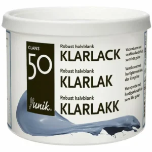 Klarlakk løsemiddelfri 0.4 liter - Glans 50