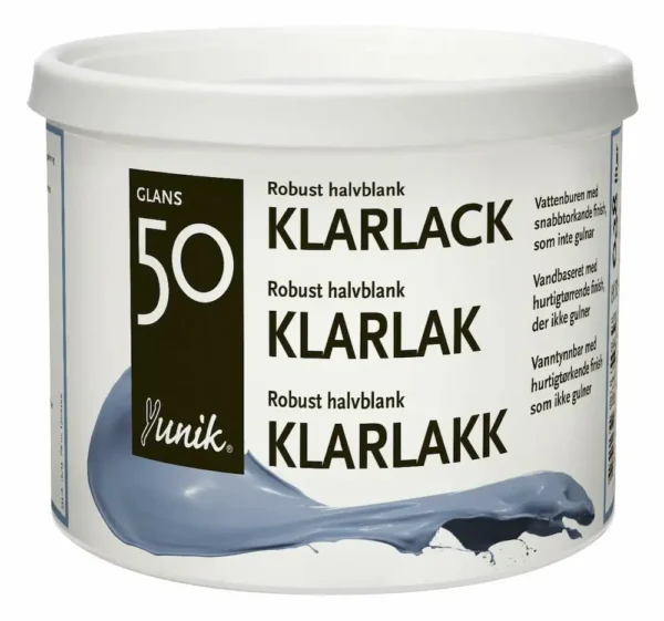 Klarlakk løsemiddelfri 0.4 liter - Glans 50