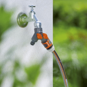 Krankobling 2-veis 1/2″+3/4″ for drift av 2 vanningstilbehør Gardena