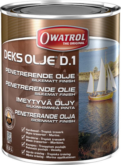 Treolje deksolje D1 2,5l silkematt Owatrol