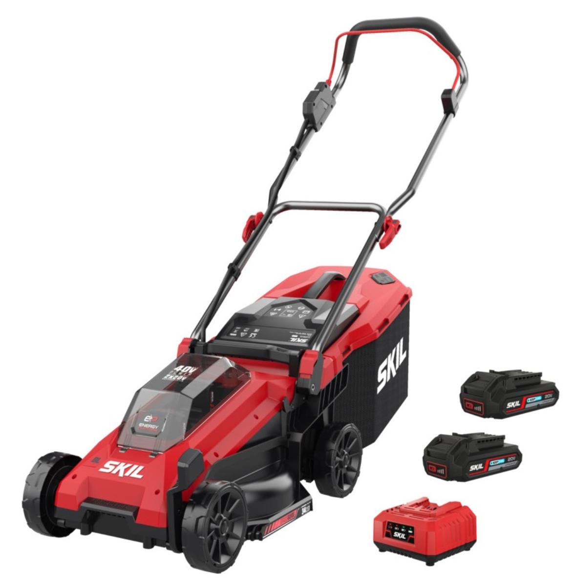 Gressklipper batt 0130ba m/lader og 2 batterier SKIL